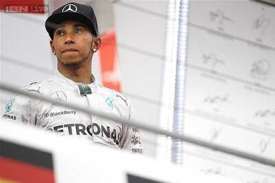 Lewis Hamilton looking for a high five in Hungary