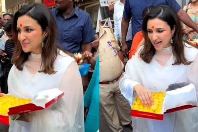 Parineeti Chopra Distributes Sweets To Media Post Chamkila Success, Asks Paps ‘Photo Baad Mein Lena’