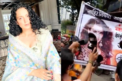 Shiv Sena Activists Beat Kangana Ranaut's Poster With Slippers, She Says 'Mumbai is Addicted to Blood'