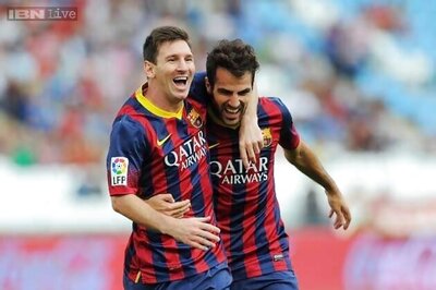 Cesc Fabregas bullish on Lionel Messi's return to action