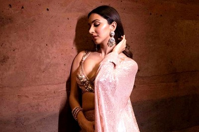 Kiara Advani Stuns In A Peach Lehenga At Sister’s Wedding