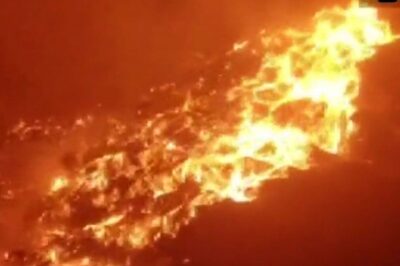 Delhi: Massive Fire at Bhalswa Dump Yard, Fourth This Year; 13 Fire Tenders on Spot