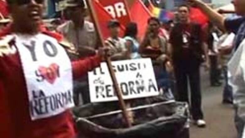 Venezuelan students clash with police, troops