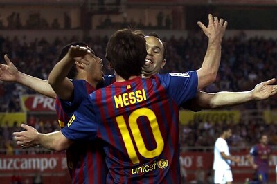 Messi scores again, Barca beat Sevilla 2-0