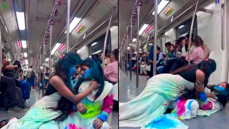 DMRC Takes Note of Holi Girls' Video Inside Coach