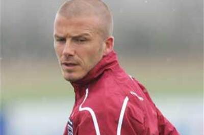 Beckham back in Milan training camp in Dubai