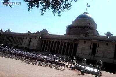 Snapshot: Preparations on at Rashtrapati Bhavan for PM designate Narendra Modi's swearing-in