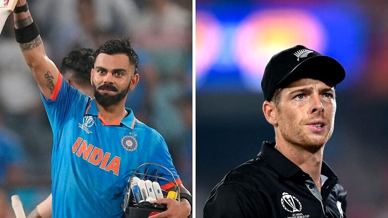 After PAK vs AFG Virat Kohli Continues to Lead Golden Bat Race; Mitchell Santner Tops Most Wickets Tally