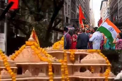 Ram Mandir Float Features In New York Parade, Celebrating Indian Culture And Heritage | WATCH