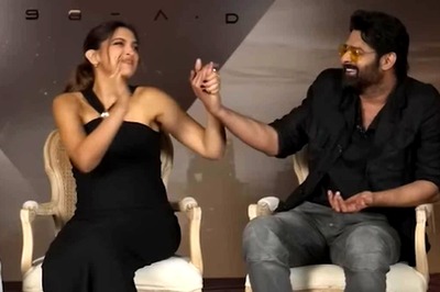 Deepika Padukone Blushes, Holds Prabhas' Hand While He Boasts About Her Hollywood Projects; Watch