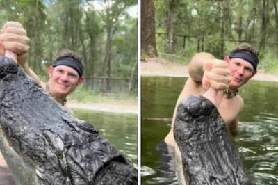 Video Of Man Feeding A Huge Alligator With Bare Hands Leaves Viewers Stunned