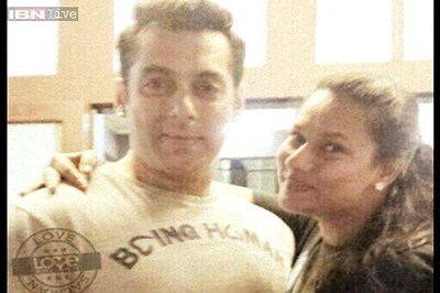 Photos: Salman Khan poses with fans, rides a bike, plays cricket on the sets of 'Prem Ratan Dhan Payo'