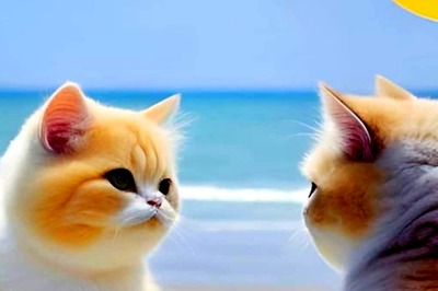 Pics Of 2 Cats In Snow Confuse People; Are They Real Or Fake?