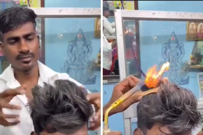 This Barber Using Fire To Cut Hair Is The Ultimate Khatron Ke Khiladi; Watch