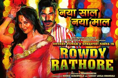 New poster of Akshay, Sonakshi's 'Rowdy Rathore'