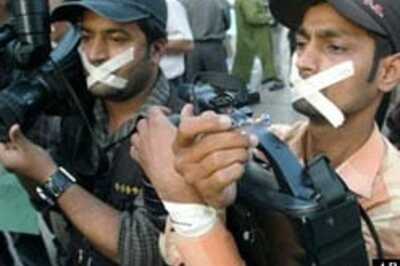 In pics: Police attack on Geo News