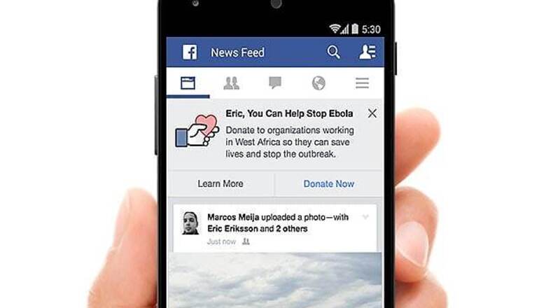 Facebook launches Ebola charity donation button