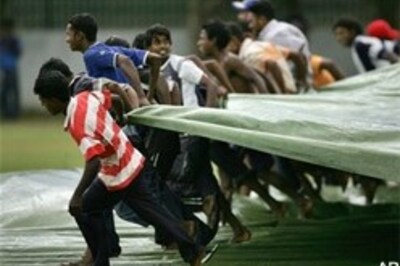 Team India's practice game washed out