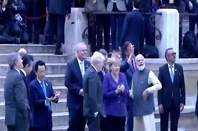 PM Modi and Other G20 Leaders Visit Iconic Trevi Fountain in Rome