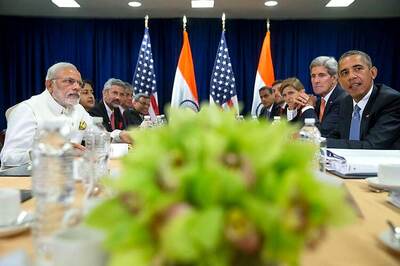 Narendra Modi, Barack Obama meet, decide to 'refine' Indo-US ties on security and economy