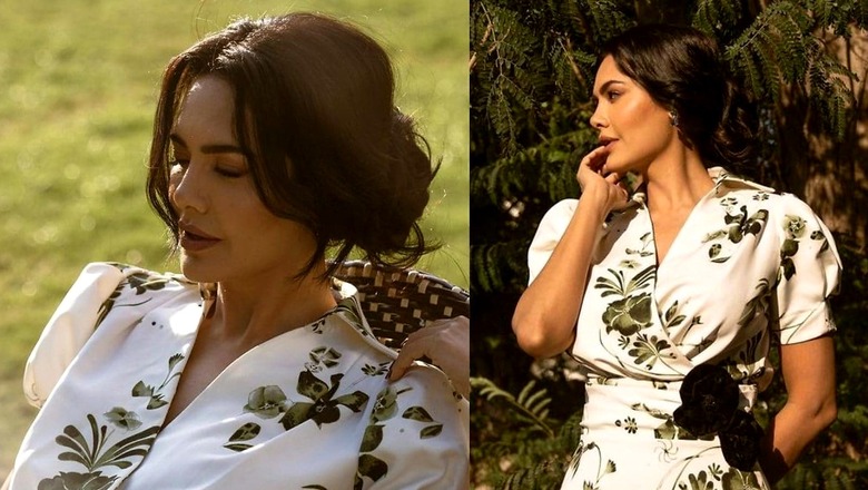 Esha Gupta Looks Like a Goddess in This Stunning White Floral Outfit