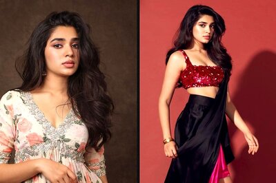 Actress Krithi Shetty Gets Her Fashion Game Spot On In Pink Floral Suit