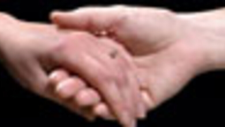 Couple tie knot at home improvement store