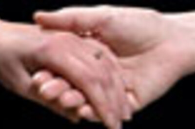 Couple tie knot at home improvement store