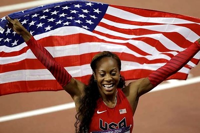 Sanya Richards-Ross runs to 400m Olympic gold