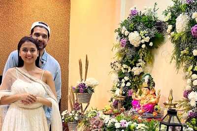 Karan Kundrra and Tejasswi Prakash's Ganesh Chaturthi Is All About Love and Pretty Pictures!