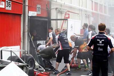 Pastor Maldonado's Williams suffers KERS failure