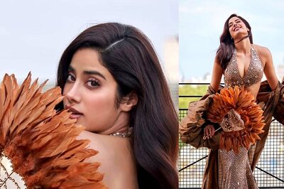 Janhvi Kapoor Is a Stunning Sight in Manish Malhotra’s Antique Gold Ensemble at the Animal Ball in London