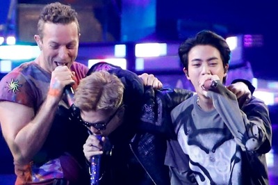 BTS Members Hug Coldplay's Chris Martin As They Perform 'My Universe' at American Music Awards