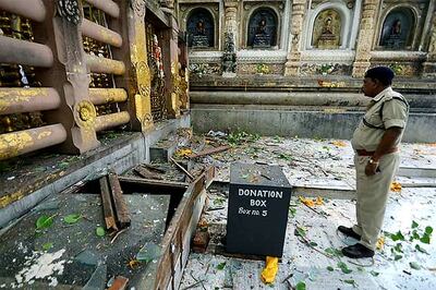 Mahabodhi temple blasts: Guards removed over security lapses