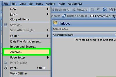 How to Archive in Outlook 2007