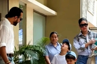 Saif Ali Khan Spotted With Kareena Kapoor, Taimur And Jeh After Devara Trailer Release; Watch