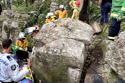 Australian Woman Gets Stuck Upside Down Between Rocks For 7 Hours, Rescued