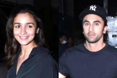 Alia Bhatt, Ranbir Kapoor Get Clicked Together for First Time After Wedding, Twin in Black; Watch
