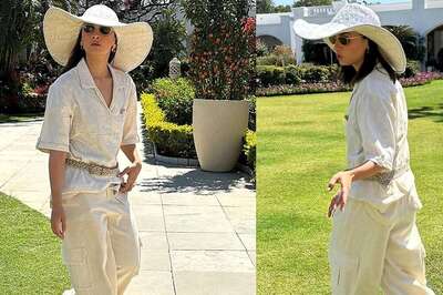 Alia Bhatt Serves Summer Glam In Chikankari Shirt And Cargo Pants; See Pictures