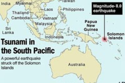 Strong Pacific quake triggers tsunami