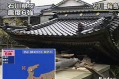 Quake hits Japan, 1 killed, 85 hurt