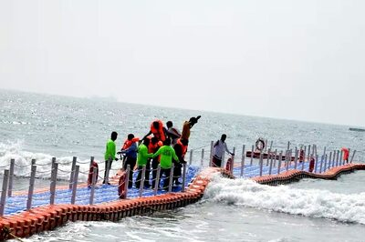 Floating Bridge On Vishakhapatnam's RK Beach Open To Public