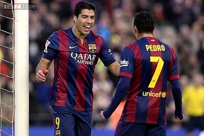 La Liga: Suarez finally scores, Lionel Messi nets brace in Barca win