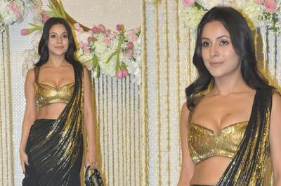 Sexy Shehnaaz Gill Flaunts Ample Curves in a Tight Blouse, Black Saree; Fans Call Her 'Hot'; Watch