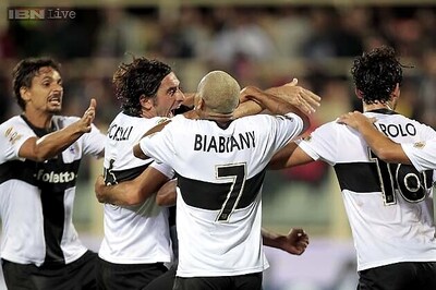 Gobbi's late goal helps Parma draw at Fiorentina