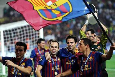 Barcelona post record profit for last season