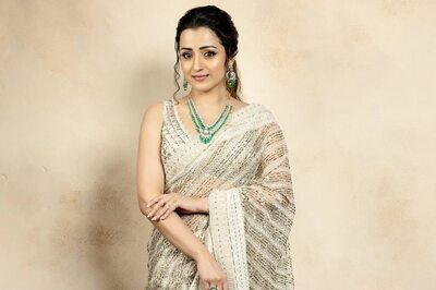 Trisha Krishnan’s Sequin Net Saree Is Your Ultimate Pick For The Wedding Season