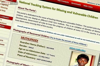 New website to track Delhi's missing children