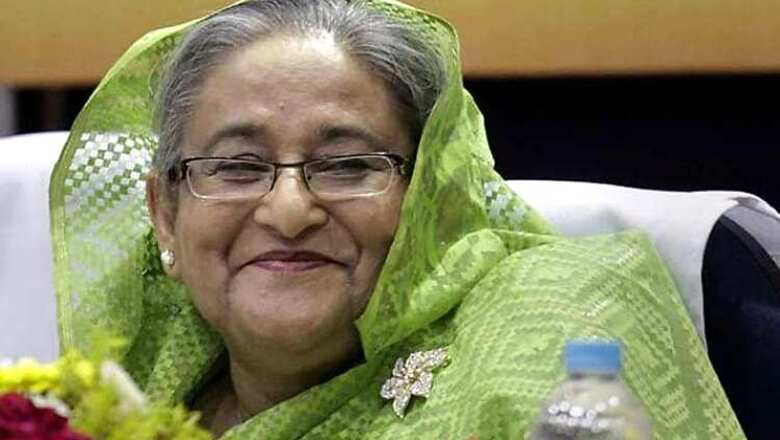 Bangladesh Prime Minister Sheikh Hasina meets Pranab Mukherjee, condoles demise of his wife