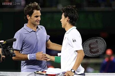 Nishikori stuns Federer to reach Miami semis